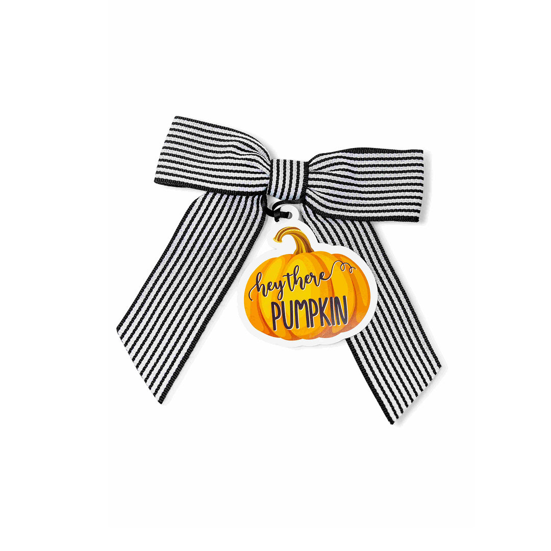 Bottle Bow + Gift Tag™ - Hey there, Pumpkin