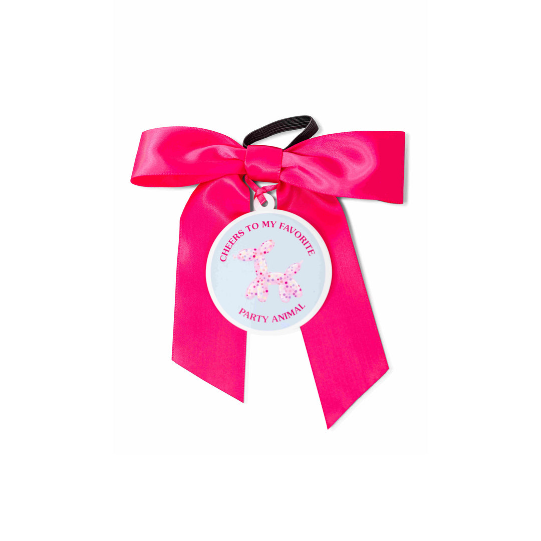 Bottle Bow + Gift Tag™ - Cheers to my Favorite Party Animal
