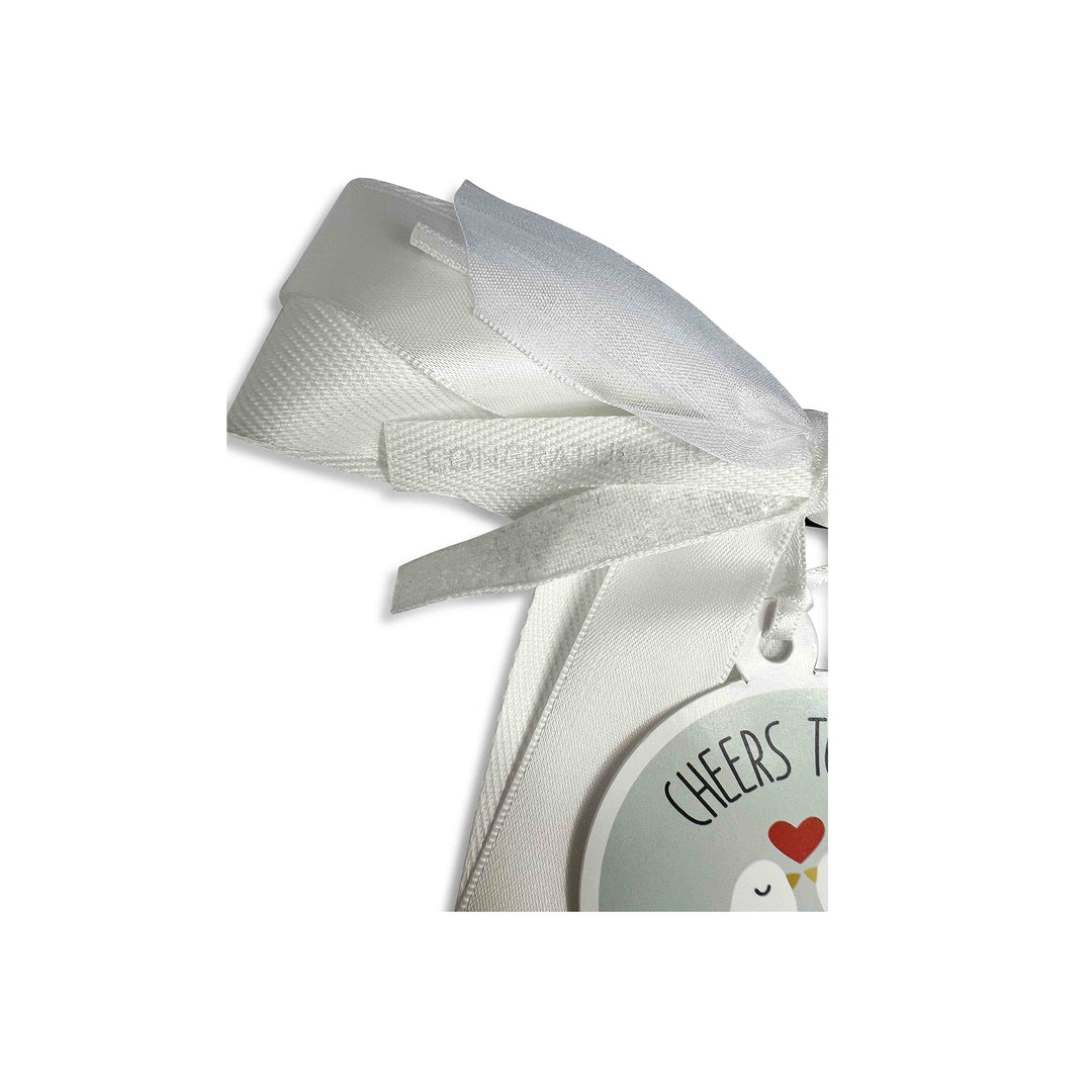 Bougie Bottle Bow™ - Congratulations Cheers to the Love Birds