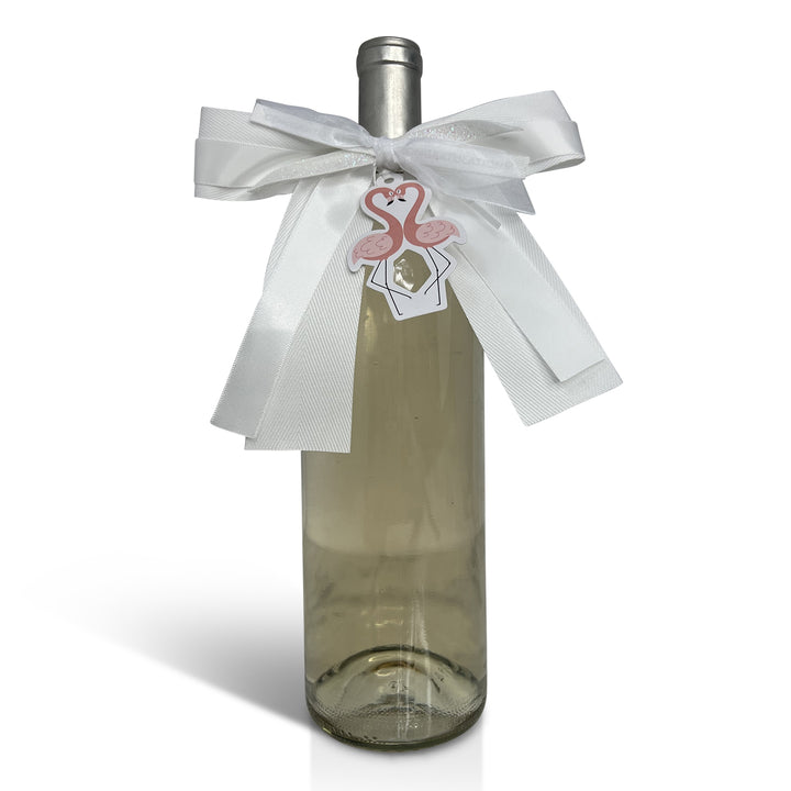 Bougie Bottle Bow™ - Kissing Flamingos