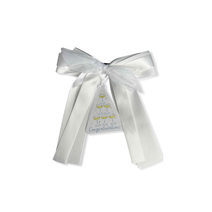 Bougie Bottle Bow™ - Congratulations! Champagne Tower