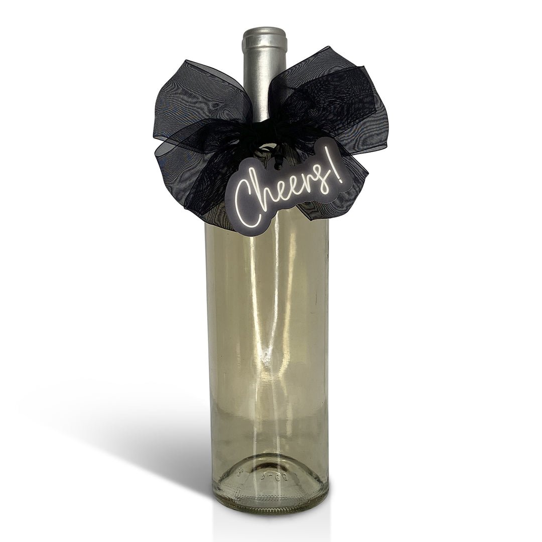 Bottle Bow + Gift Tag™ - Cheers!
