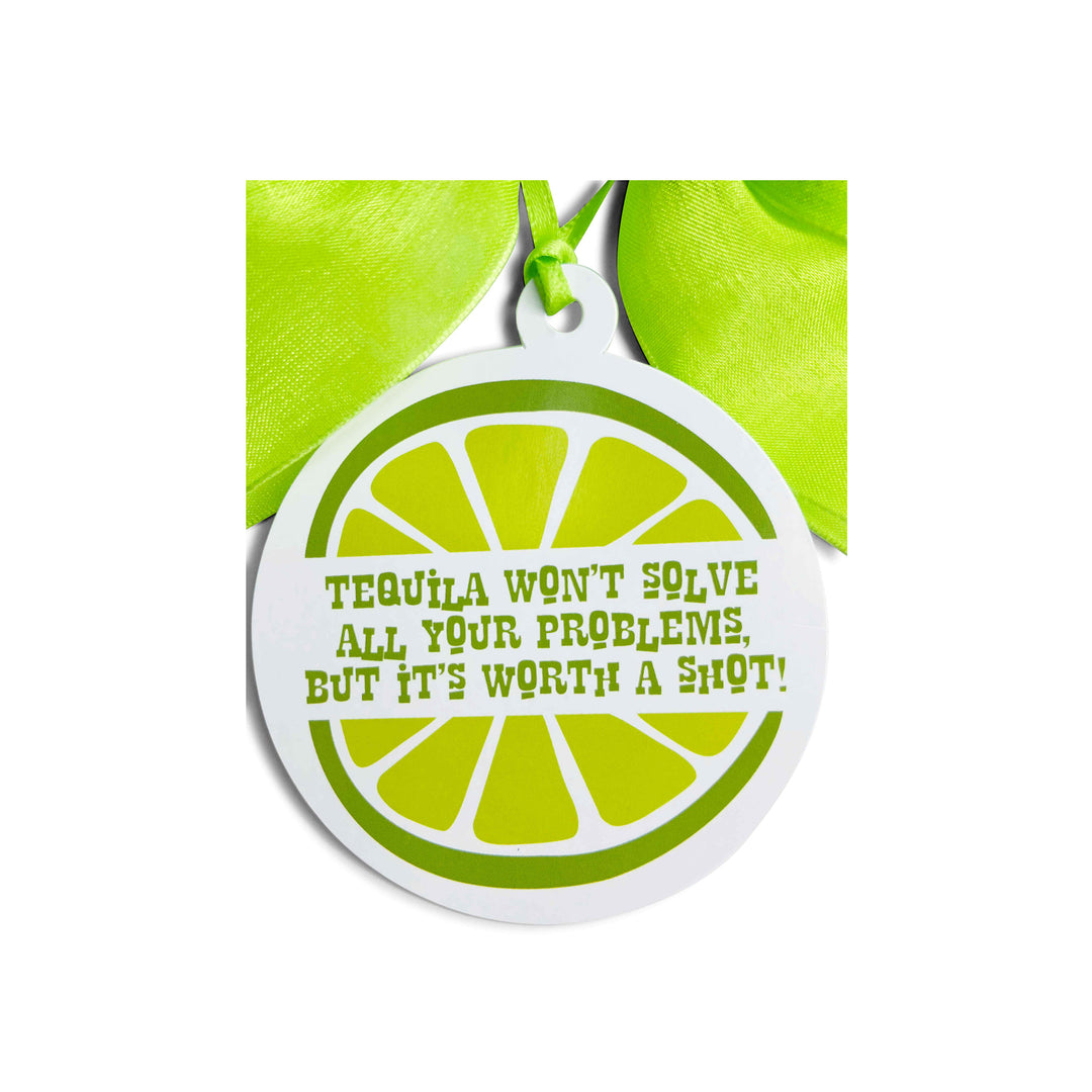 Bottle Bow + Gift Tag™ - Tequila won't solve all your problems…
