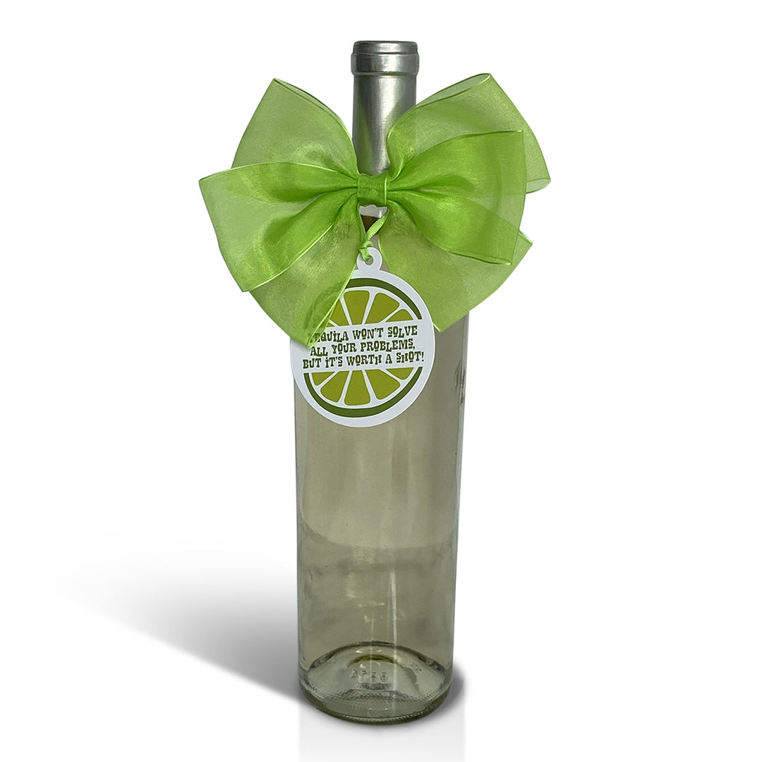 Bottle Bow + Gift Tag™ - Tequila won't solve all your problems…