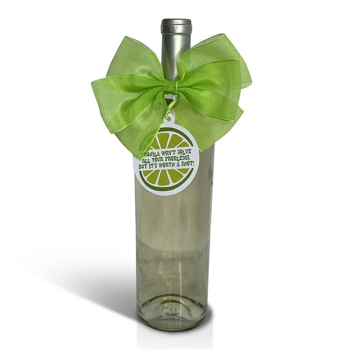 Bottle Bow + Gift Tag™ - Tequila won't solve all your problems…