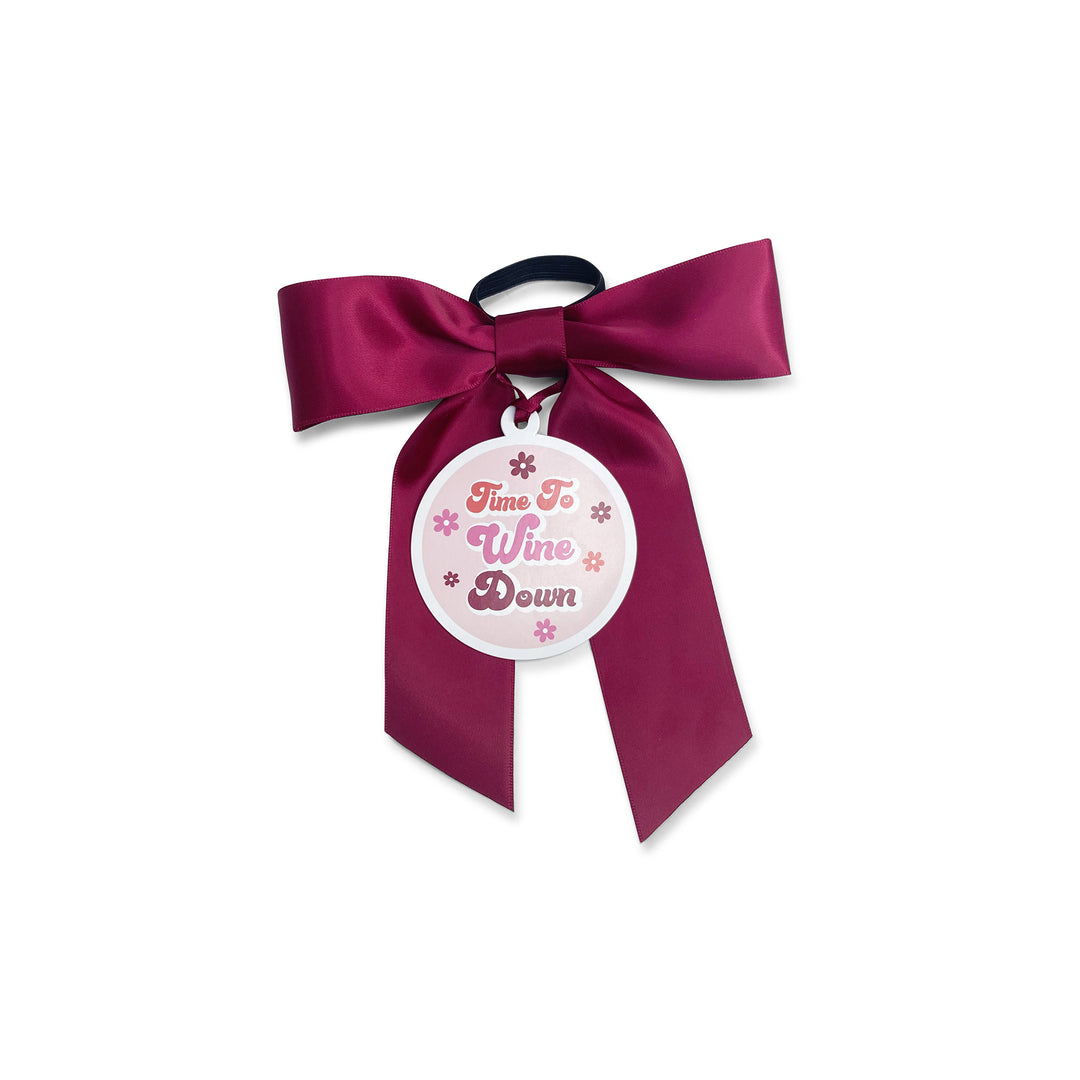 Bottle Bow + Gift Tag™ - Time to Wine Down