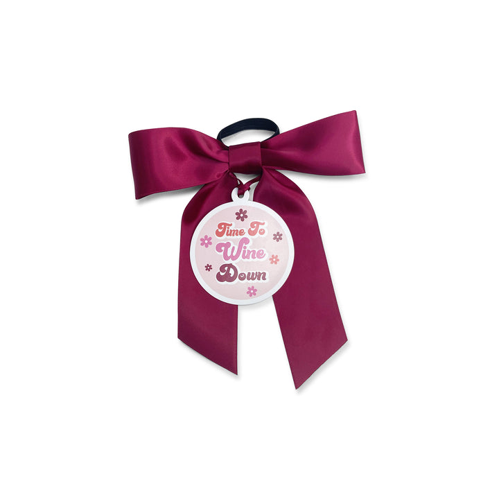 Bottle Bow + Gift Tag™ - Time to Wine Down