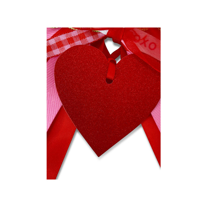 Bougie Bottle Bow™ - Red Glitter Heart