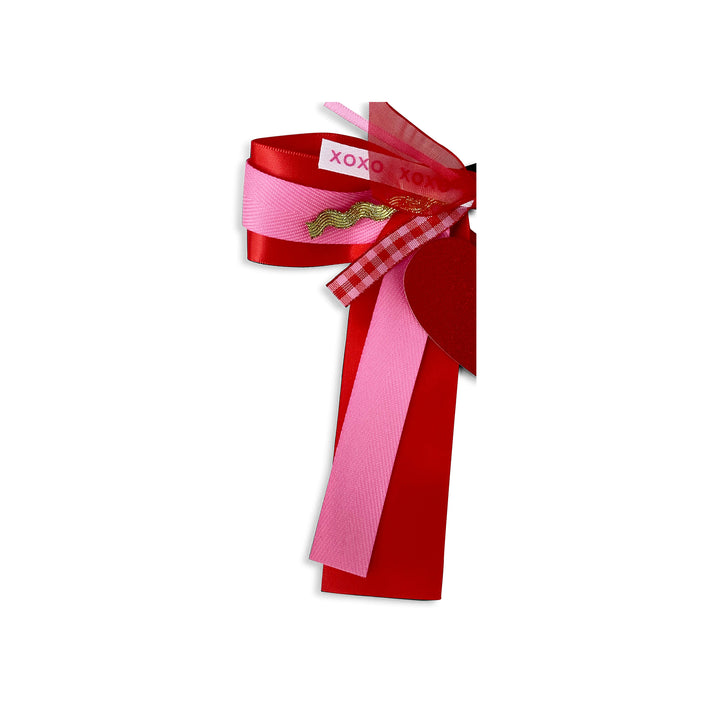 Bougie Bottle Bow™ - Red Glitter Heart