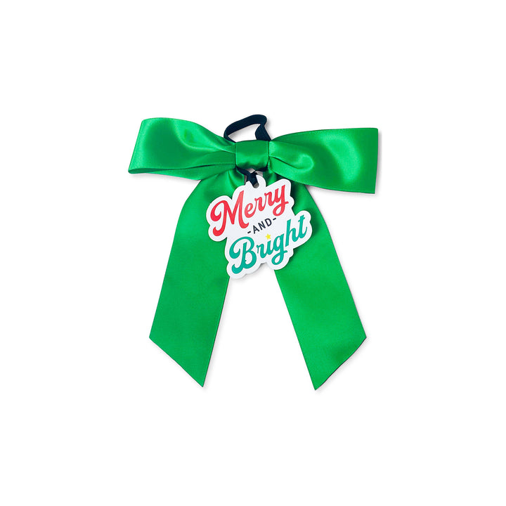 Bottle Bow + Gift Tag™ - Merry and Bright