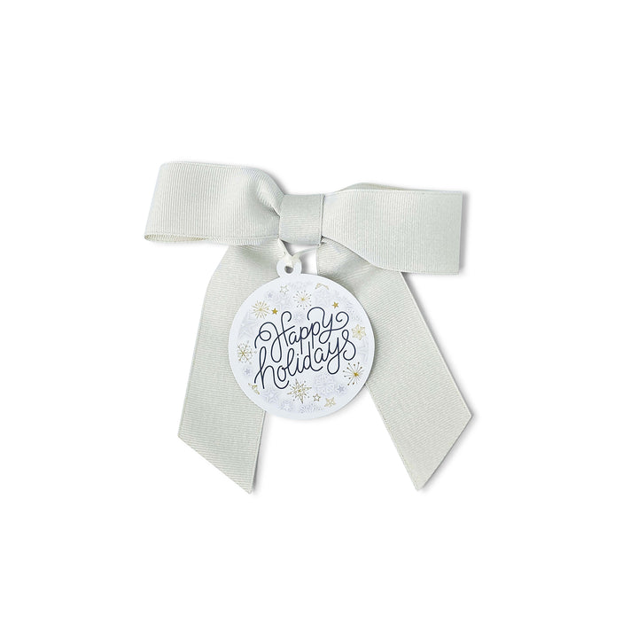 Bottle Bow + Gift Tag™ - Happy Holidays