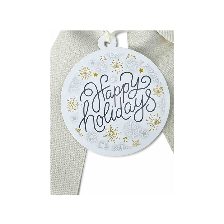 Bottle Bow + Gift Tag™ - Happy Holidays
