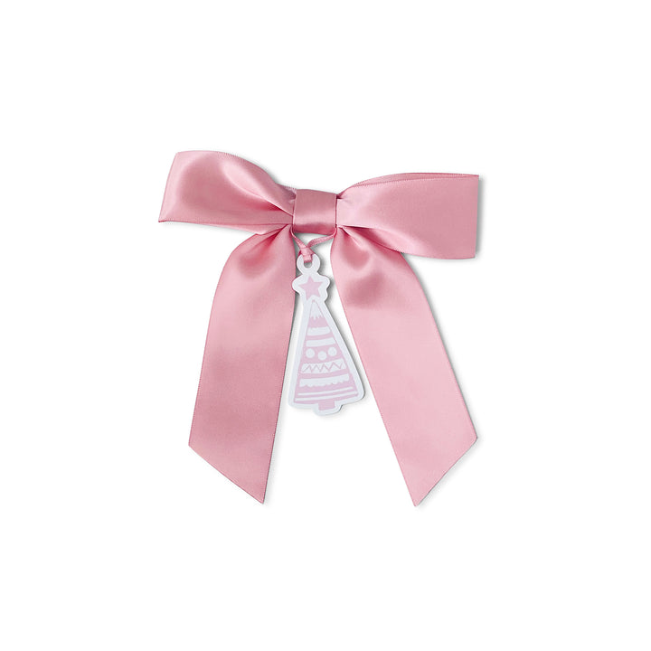 Bottle Bow + Gift Tag™ - Peony Christmas Tree