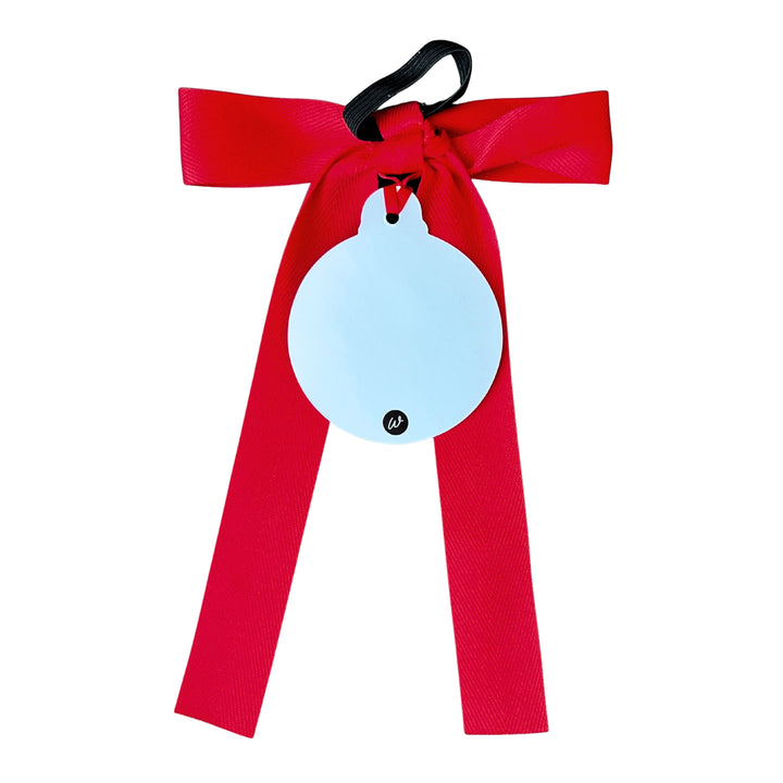 Bottle Bow + Gift Tag™ - Red Merry Christmas Ornament