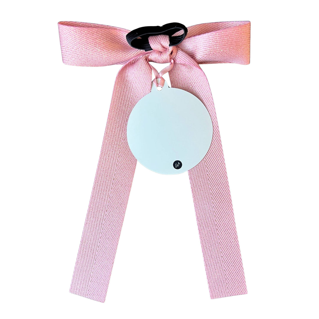 Bottle Bow + Gift Tag™ - Rose Gold Warmest Holiday Wishes